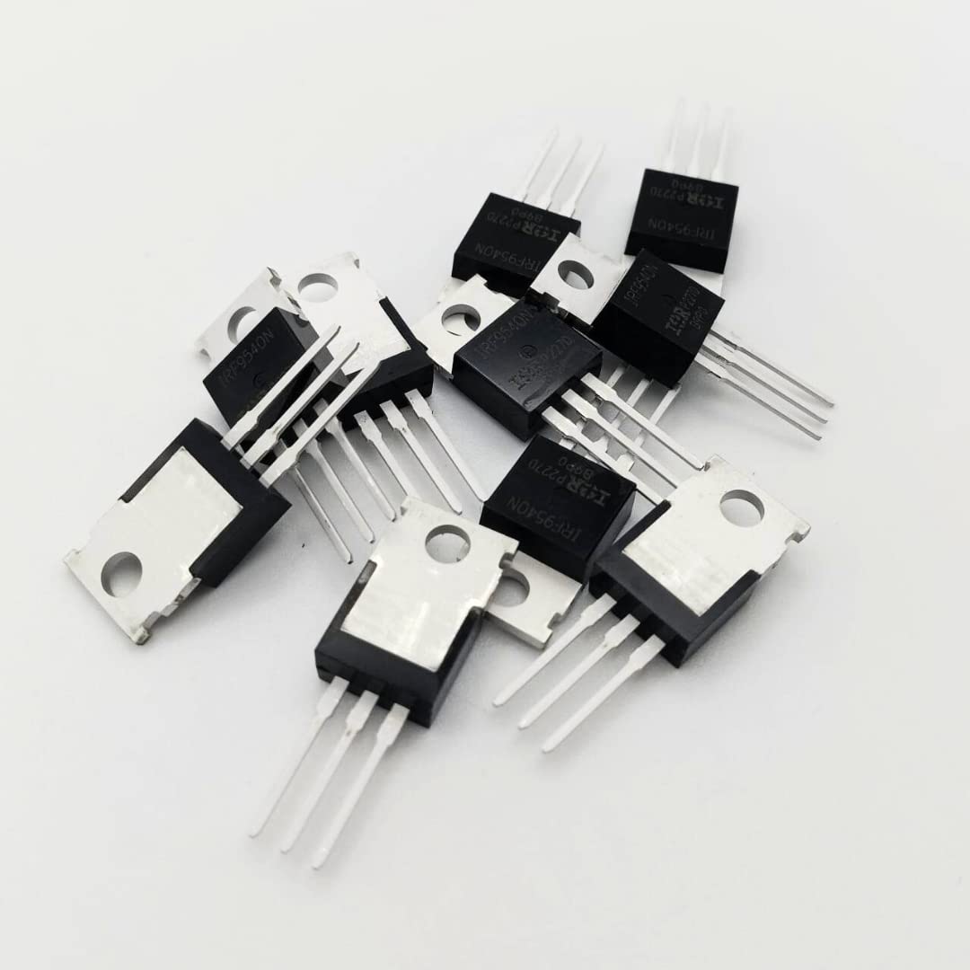 IRF9540N P-Channel Power MOSFET Transistors - Pack of 10 TO-220AB Transistors with 23A and 100V Capacity