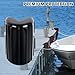 BALAVA Dock Corner Bumper,Boat Dock Bumpers Marine 2 Pack,Dock Fenders Bumper,Inflatable Dock Protection Boat Dock Bumpers Corner Dock Bumpers for Docking Includes Mounting Hardware（Black）