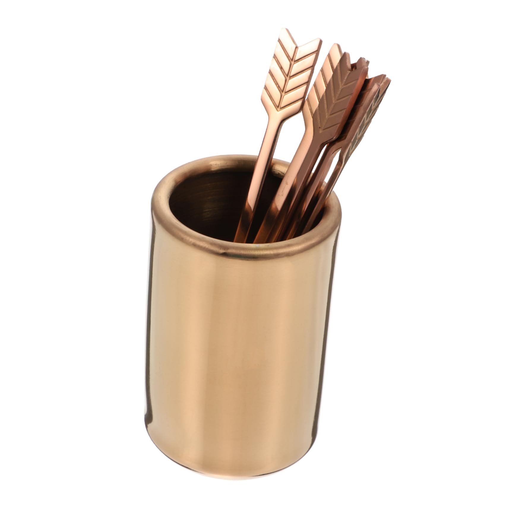 GOOHOCHY 5 Pcs Stainless Steel Forks Fruit Dessert Forks for Snacks Mix Cocktails Bread Beverage Stirring