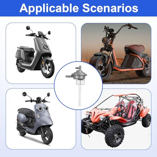 1 Set Motorroller Benzinhahn Unterdruck M16x1,5 with 2 Benzinschlauch Kit Universal Unterdruck Benzinhahn Für Cpi Keeway Kymco Sym Gy6 139qmb Generic Baotian Benzhou Piaggio Aprilia Roller