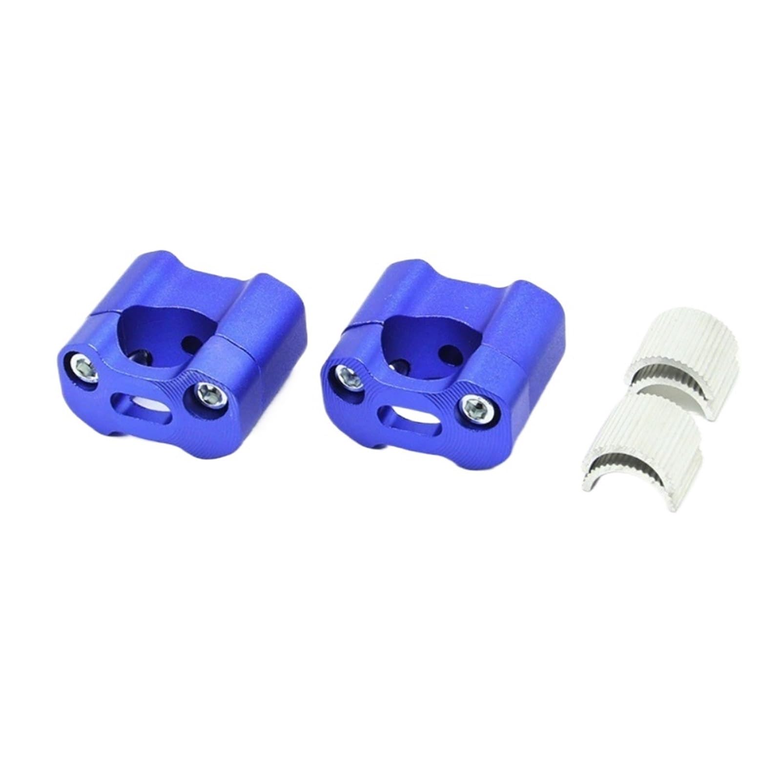 KWEZ Block 22mm Handlebar Clamp Fat Bar Risers Mount Adaptor Adapter Motorcycle Modification Accessorie(Blue)