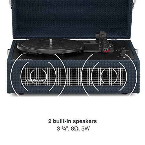 Crosley Voyager Tourne-Disque avec 2 Haut-parleurs, entrée et Sortie Bluetooth et AUX – Tourne-Disque rétro à 3 Vitesses… - Les Beatles, Paul McCartney, John Lennon, RIngo Starr, George Harrison Crosley Voyager Tourne-Disque avec 2 Haut-parleurs, entrée et Sortie Bluetooth et AUX - Tourne-Disque rétro à 3 Vitesses… – Image 7