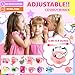Jewelry Girl Toys for Ages 3-8, Adjustable 28 Lovely Rings for Kids, Clip On Earrings in Gift Box, 3 4 5 6 7 8 Year Old Girls Christmas Birthday Gifts, Toddler Toy for Princess Dress Up, Party Favor
