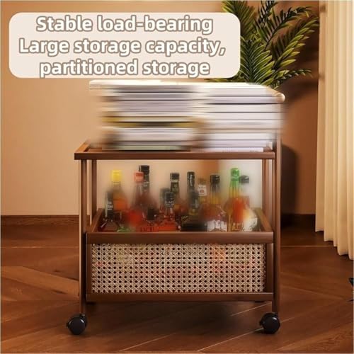 Table d'appoint roulante 50 cm pour optimiser l'espace des petits salons