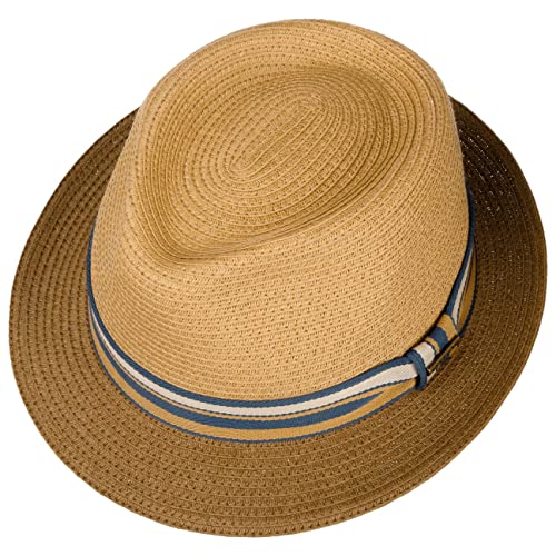 Stetson-Sombrero-de-Paja-Licano-Toyo-Trilby-Hombre-Playa-Sol-con-Banda-Grosgrain-PrimaveraVerano 514lV1szELL