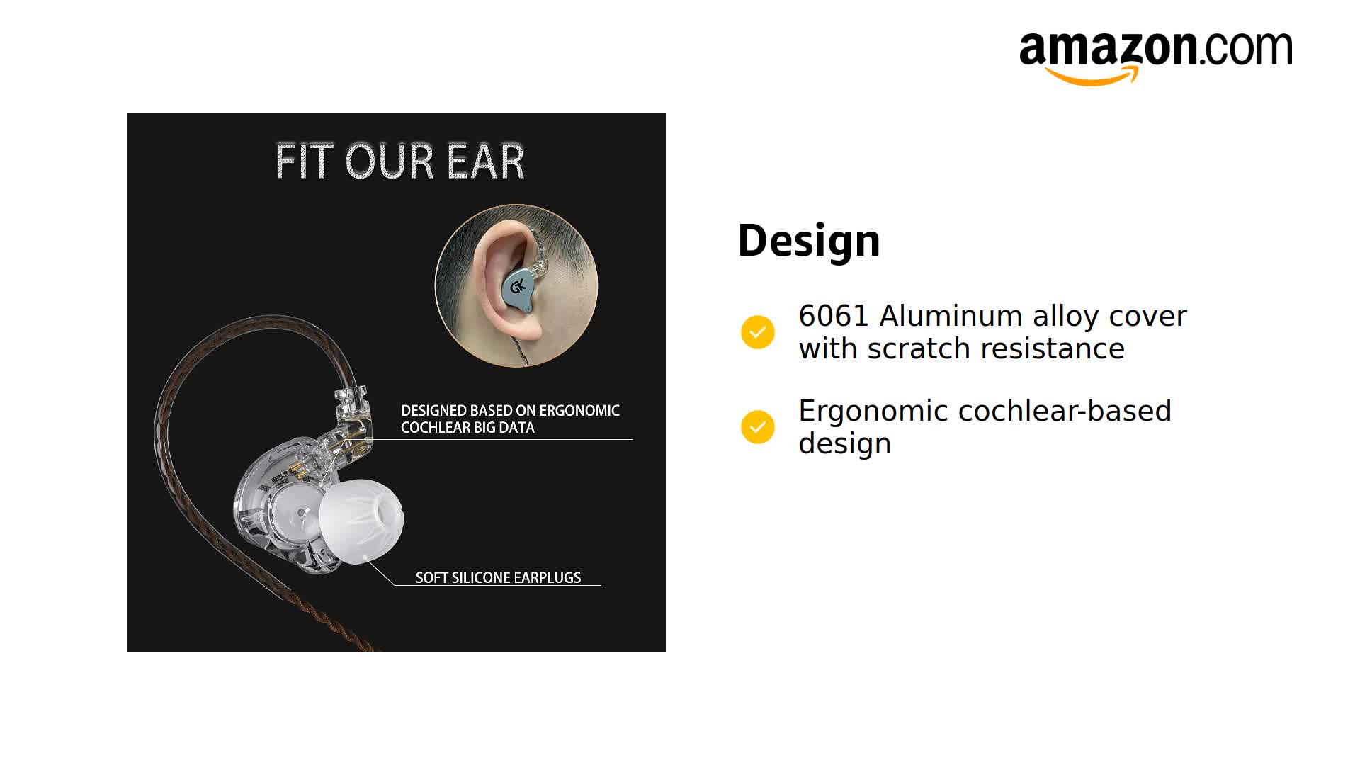 ヘッドフォン/イヤフォン KZ ZAS, ZES Pro, GK GS10 Amazon.com: GK GS10 in-Ear Earphones Wired, HiFi Audio Monitors