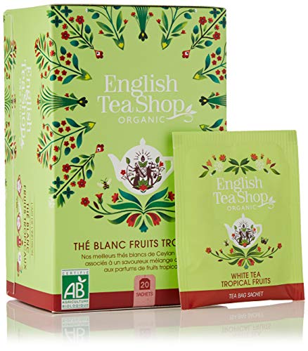 Thé Blanc Fruits Tropicaux Bio - English Tea Shop - 20 Sachets - 40g Cover