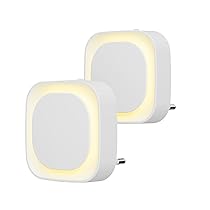 YUNLEX Presa di Luce Notturna con Sensore Crepuscolare, 3 livelli di luminosità regolabile per Camera dei Bambini, Bagno, Corridoio, Cucina, Scale, Bianco caldo