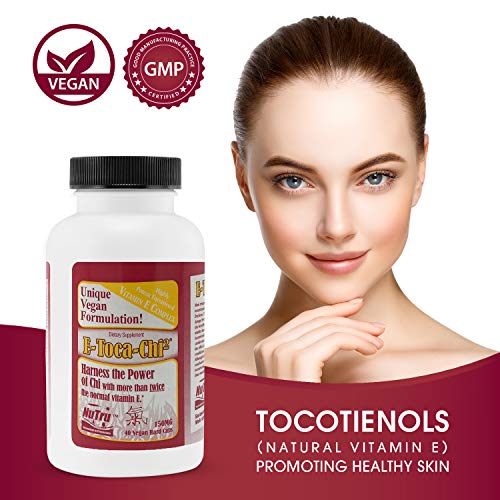 image for NuTru Natural Vitamin E Complex Supplements: Vegan E-Toca-Chi2 Supplem