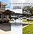 10x20 FT Heavy Duty Extra Large Metal Carport with Vertical Roof Design - All Weather Protection Galvanized Steel Shelter for 2 Car, Dual Vehicle, RV and Boat Storage (10x20 FT)