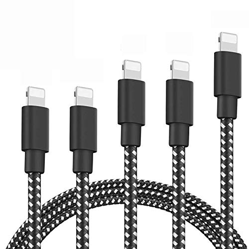 Aclouddates iphone 充電ケーブル ライトニングケーブル 1M+1M+2M+2M+3M 高速データ転送 急速充電 USB同期＆充電 高耐久 断線防止 Lightning ケーブル アイフォン充電ケーブル iPhone XS/XS Max/XR/X/8/8Plus/7/7 Plus/6s/6s Plus/iPad/iPod各種対応…