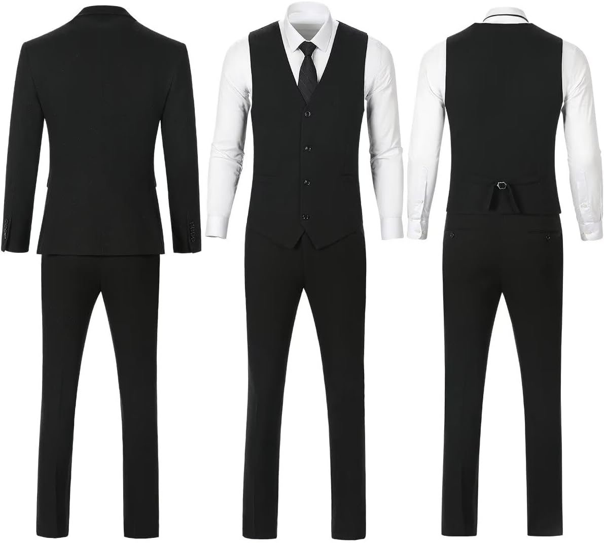 Retro Tweed Brown Men Suit 3 Piece Herringbone Slim Fit Suits Wedding Tuxedos Set Prom Jacket Blazers Vest Pants for Mens - Image 6