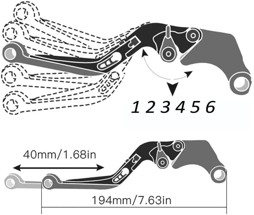 ブレーキクラッチレバーハンドルに カワサキ ZX6R ZX 6R 2007 2008