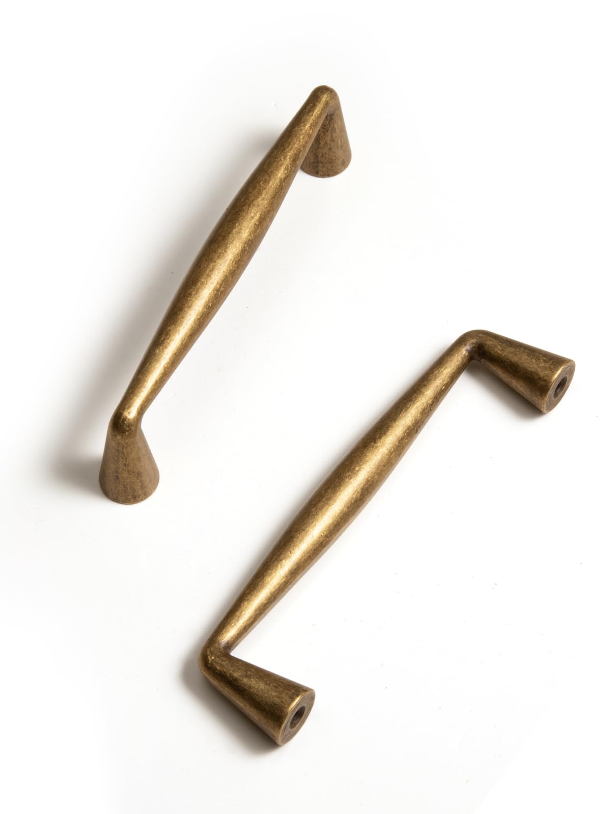 Antique Brass Zinc Alloy Cabinet Pulls - 3-3/4 Inch(96mm) Hole Center Classic Vintage Drawer Handles ,Kitchen Cupboard Bathroom Dresser Cabinet Hardware (5, Antique Brass, 3-3/4"(96mm) Hole Centers) — image 1