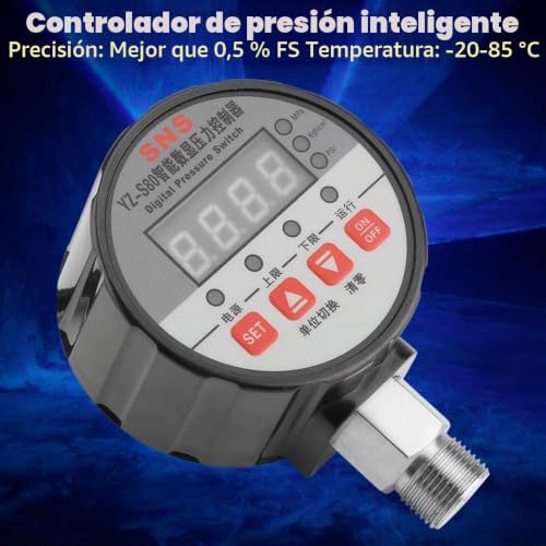 Interruptor para compresor digital de alta precisión con pantalla LED y rango 0-20Mpa 6