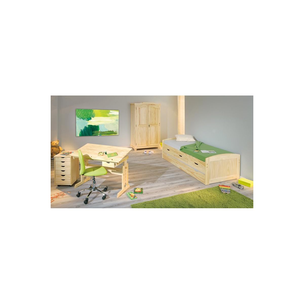 Paris Prix Armoire 2 Portes Pin Cardaillac 180cm Naturel