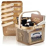 Roshtia Gold Metal Mesh Basket with Wooden Handle, Square Wire Storage Basket for Pantry, Bathroom, Kitchen Counter Decoration, Retail Display, 9.65 in