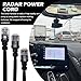 MUNTICO Upgraded Radar Detector Hardwire Power Cord Mirror Wire Plug Tap 16.5