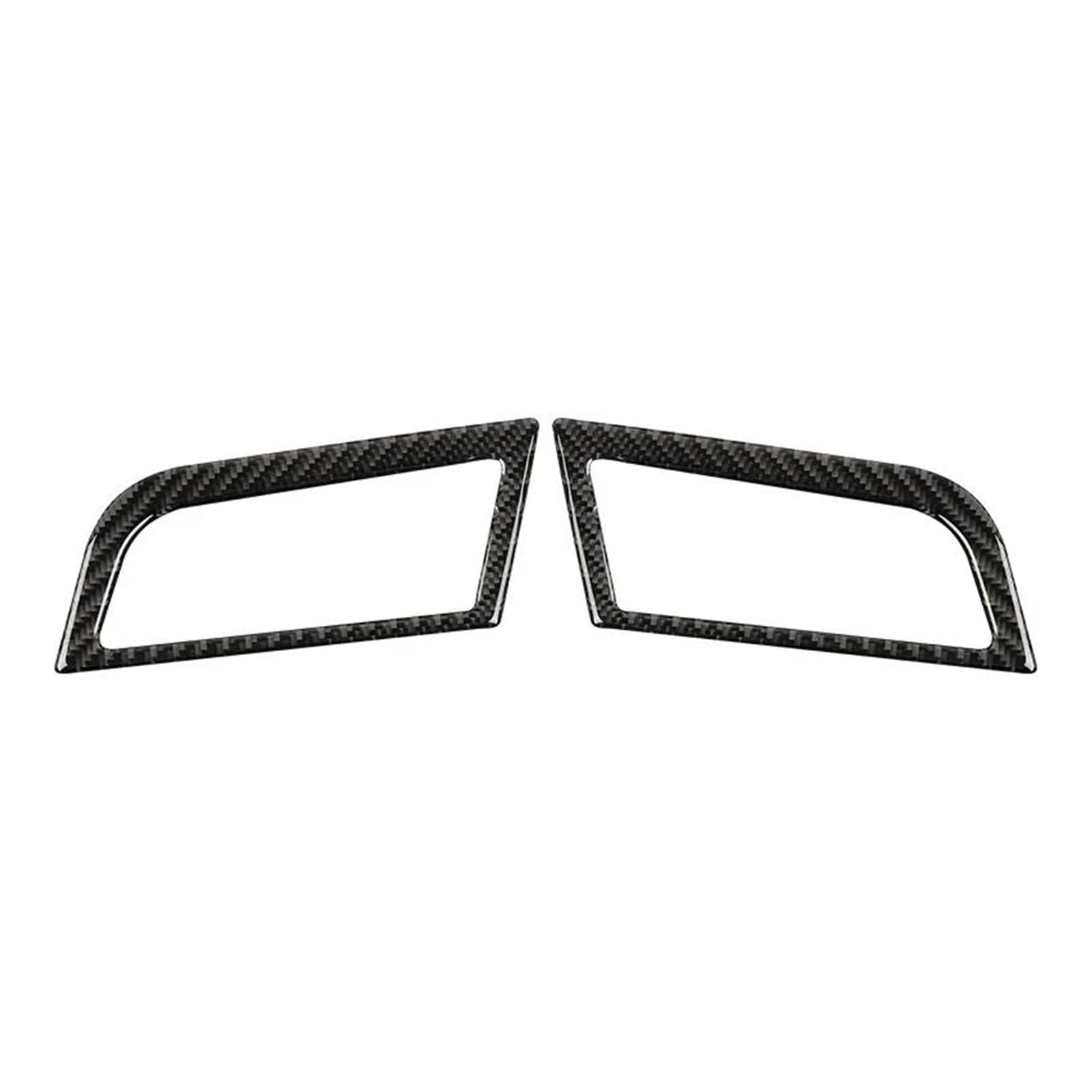 Carbon Fiber Car Dashboard Left Right Air Vents Trim Stickers Frame for Ford for Mustang GT 2015-2021 Interior Decoration