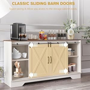 Farmhousecoffeebarcabinet60winebarcabinetwithadjustableshelvesslidingbarndoorsideboardbuffetcabinet31tallwoodcupboardliquorpantryforkitchendiningroomlivingroom Urban Country Home Decor Farmhouse coffee bar cabinet 60 wine bar cabinet with adjustable shelves sliding barn door sideboard buffet cabinet 31 tall wood cupboard liquor pantry for kitchendining roomliving room urban country home decor