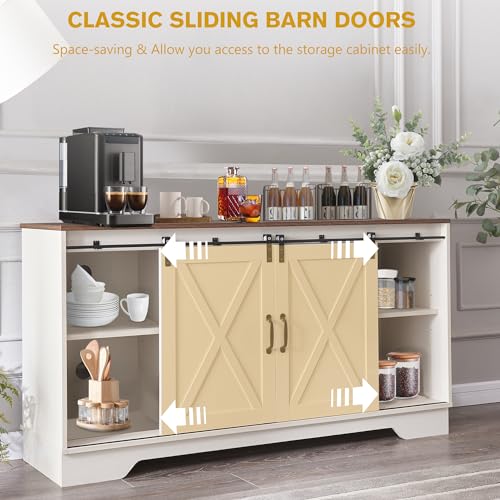 Farmhousecoffeebarcabinet60winebarcabinetwithadjustableshelvesslidingbarndoorsideboardbuffetcabinet31tallwoodcupboardliquorpantryforkitchendiningroomlivingroom Urban Country Home Decor Farmhouse coffee bar cabinet 60 wine bar cabinet with adjustable shelves sliding barn door sideboard buffet cabinet 31 tall wood cupboard liquor pantry for kitchendining roomliving room urban country home decor