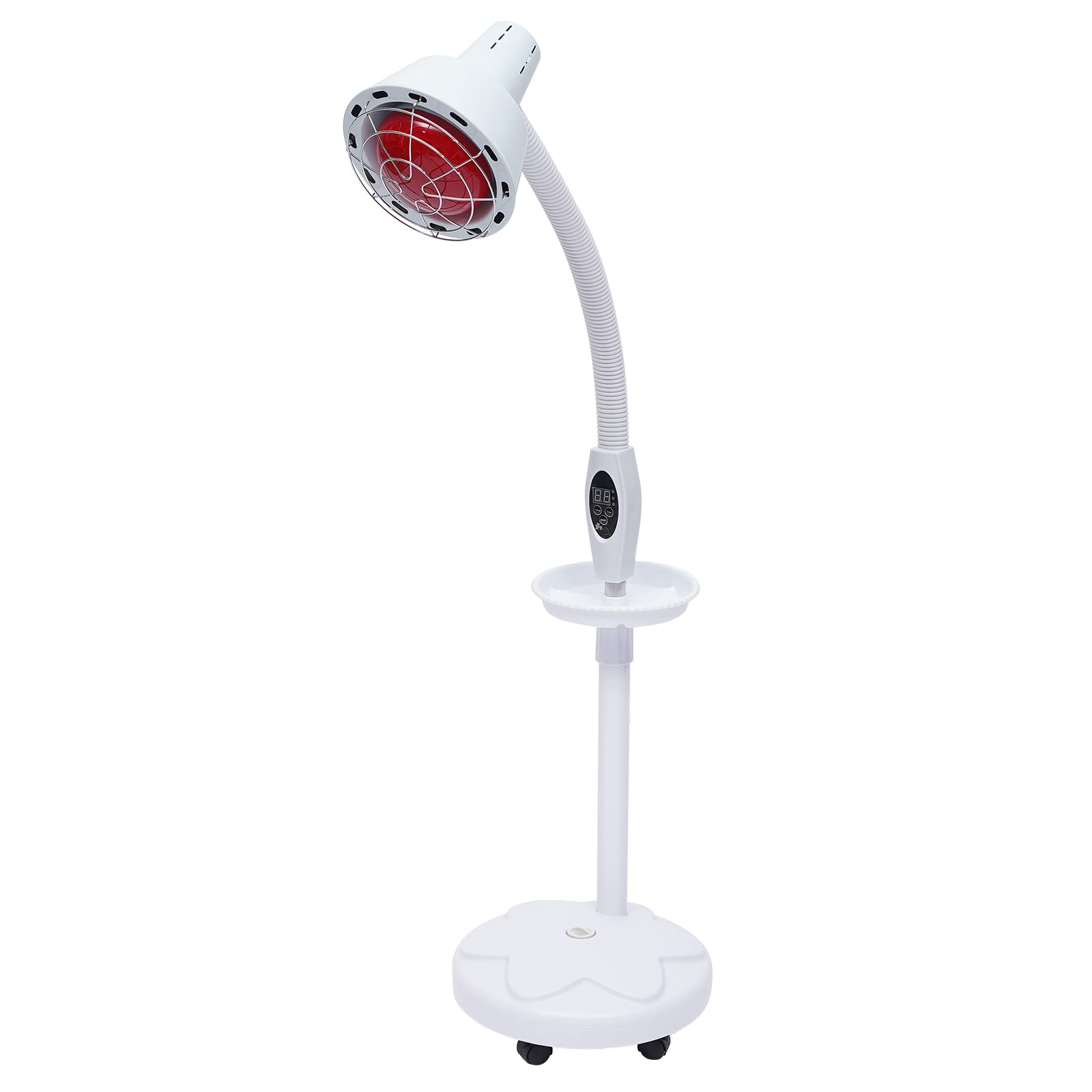 Profesjonalna lampa na podczerwień, 275 W, czerwona lampa terapeutyczna, reflektor stojący, ze stojakiem czasowym, lampa stojąca, do leczenia przeziębienia i napięcia mięśni