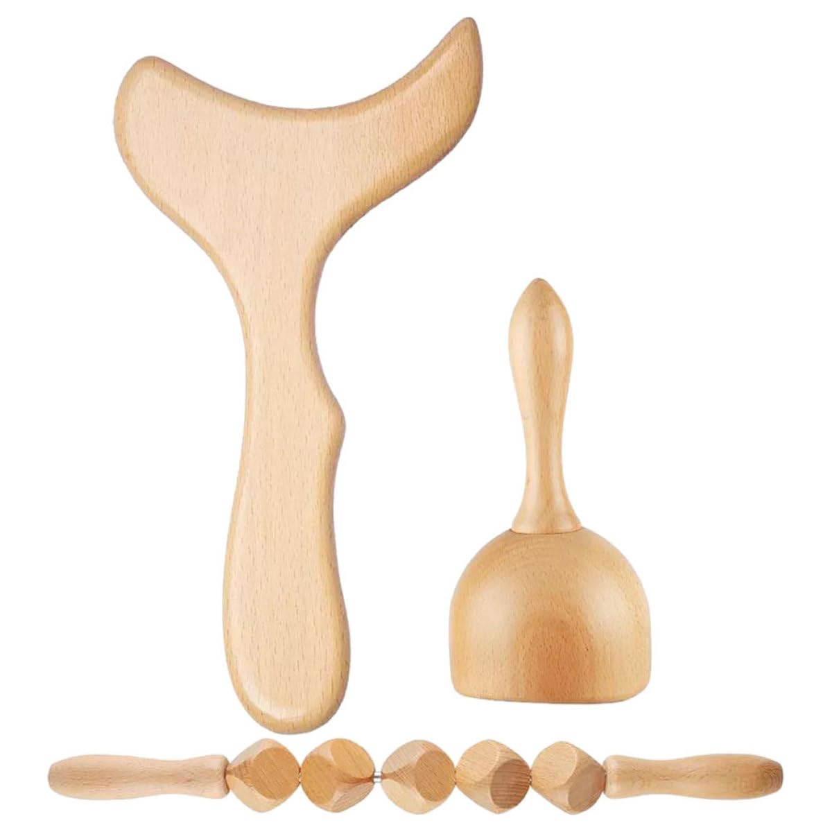 Attrezzo per Massaggio in Legno, Set 1 Pezzo, Portatile