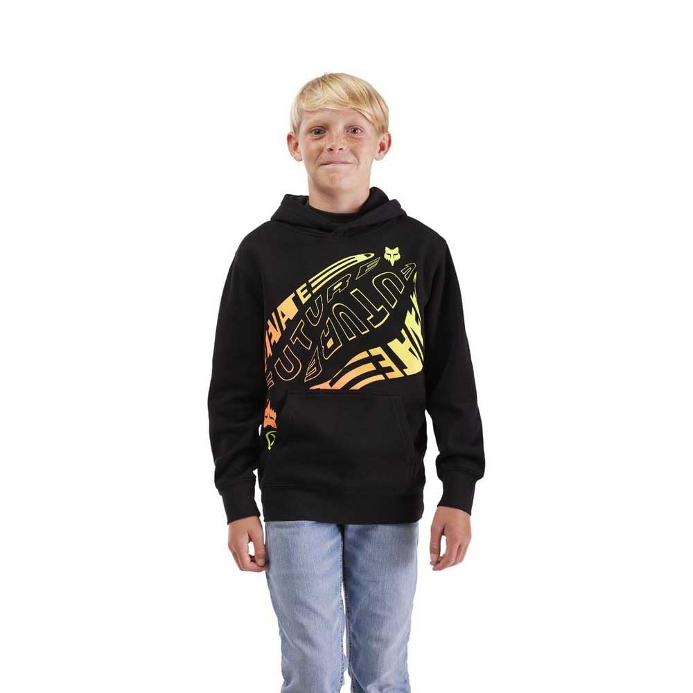 Fox Hoodie Junior Elevated Fleece PO Schwarz YXL