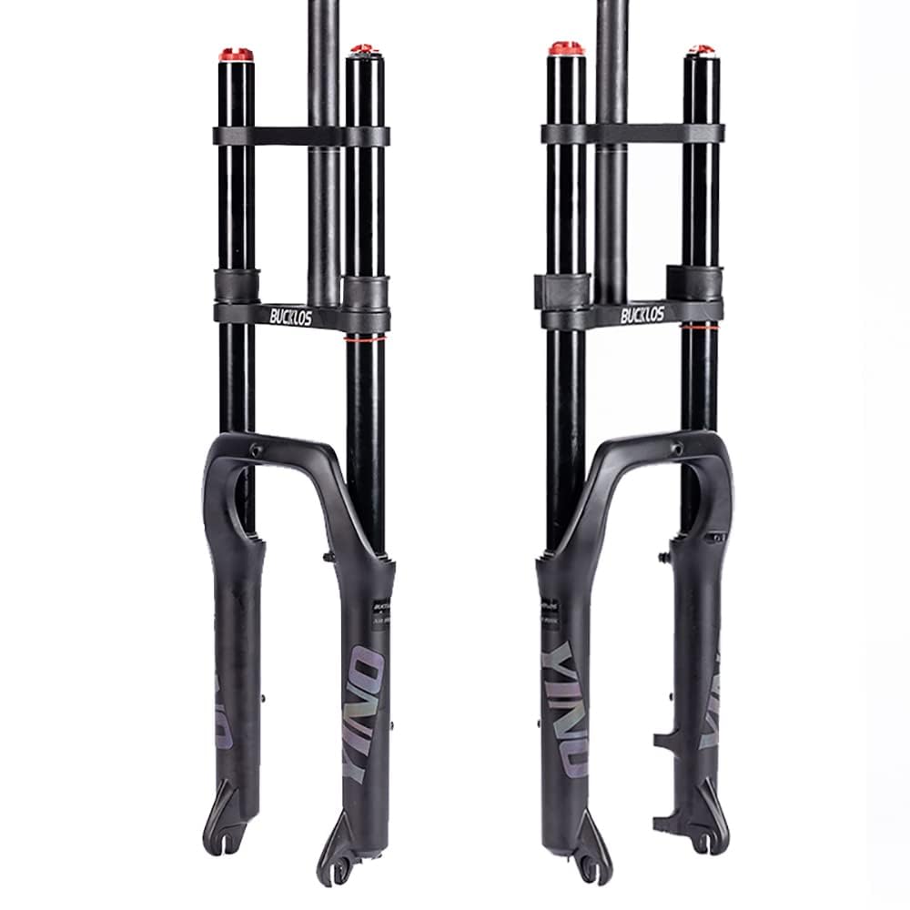 BUCKLOS 20x4.0 Fat Tire Ebike Air Front Suspension Fork, 9x135mm QR