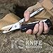 Roxon S501U Folding Pocket Scissors and replaceable Knife blade with belt clip, 2 in 1 Multi-tool for Outdoors, Camping, Hiking, Survival, Rescue, Hunting, Durable & Lightweight EDC