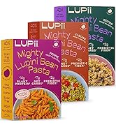 Lupii Lupini Bean Pasta - High Fiber, High Protein, Low Carb Pasta - Low Calorie Pasta Noodle - V...