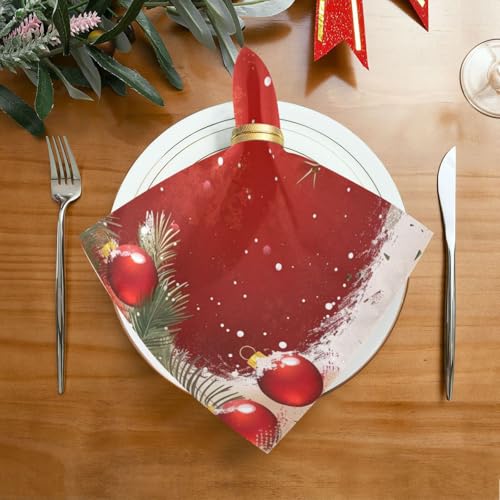 Set de 6 Servilletas de Tela Navidad Multicolor 20x20 pulgadas miniatura 3