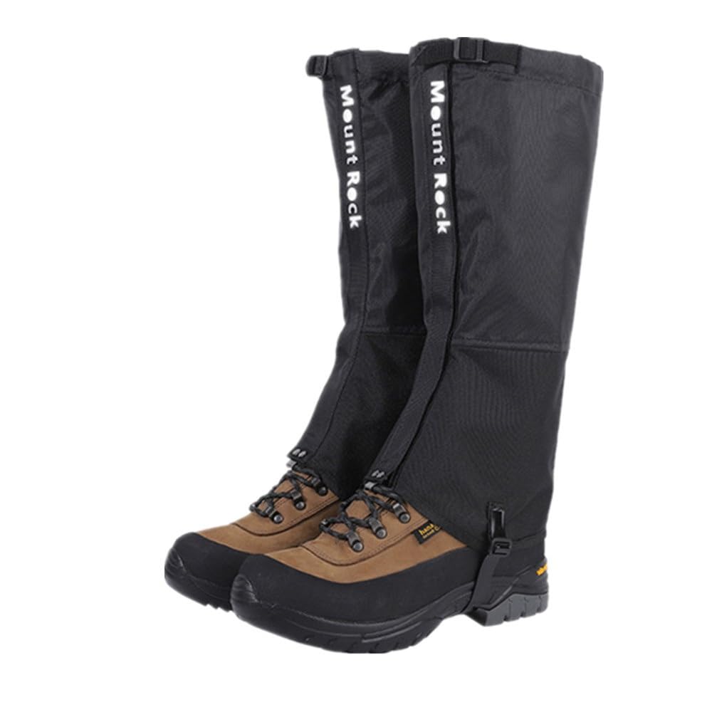 Polainas de pierna para botas de senderismo, 900D, impermeables, para caza, senderismo, polainas ajustables para botas de nieve para escalada, polainas antisuciedad Ripstop para hombres y