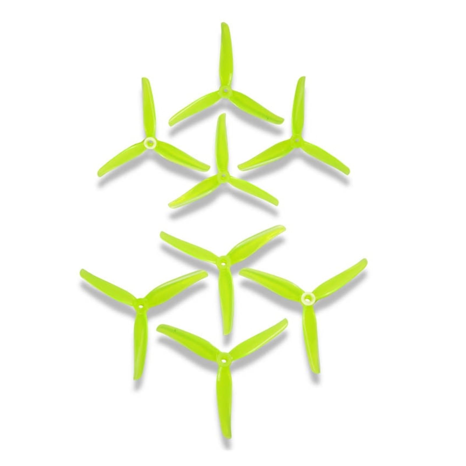 5140 Elica da corsa FPV Tri-Blade CW CCW 2/4 paia per drone da 12,7 cm (4 paia F5 giallo)