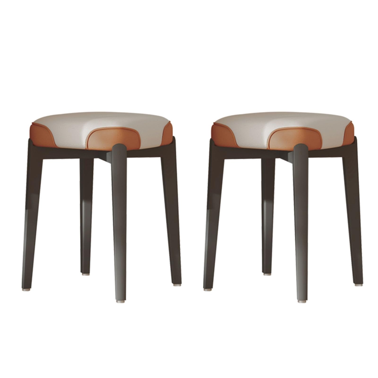 Chaises de salle à manger en bois massif rembourrées et empilables
