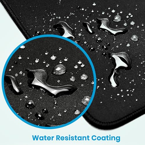 Image of Storite 50 Pack 260mm x 210mm x 3mm Speed Type Extended Gaming Non-Slip Rubber Base Mousepad Desk Mat Keyboard Pad for Laptop /Computer Office PC & Home - Black