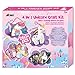 Produktbild Avenir 6301772 4-in-1 Kreativ Set Einhörner, Bastelset mit 9 DIY Projekten, Basteln, Nähen, Kratzbilder, Fadenkunst, Quilling Art, für Kinder ab 5 Jahren, Unicorn
