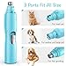 RUCACIO Dog Nail Grinder Electric Pet Nail Trimmer Clippers for Small Medium Large Breed Dog&Cat -Upgraded Professional 3-Speed Electric Recharging Animals Nail Grinder Gentle Painless (Blue)