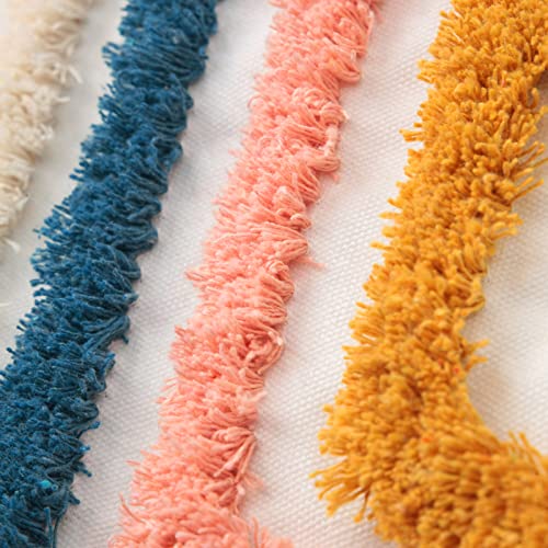 Jasen Colorful Boho Throw Pillow Covers 12X20, Diamond Pattern Lumbar Pillow Covers With Tassel Woven Tufted Decorative Pillow Cover For Couch Sofa Bedroom Living Room #TOP2