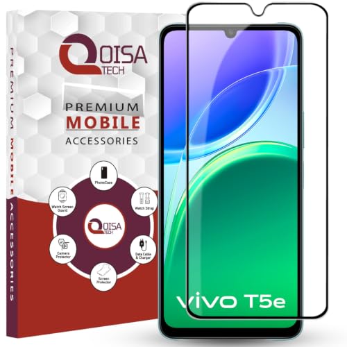 Image of Premium Tempered Glass Screen Protector Guard For Vivo T5e 4G (6.74 Inch, Pack of 1) | Edge to Edge Coverage With Easy to installation kit