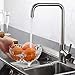 Produktbild WOOHSE 360° Drehbar Wasserhahn Küche, Küchenarmatur Edelstahl Spültischarmatur mit hoher Auslauf Einhebelmischer Spültisch Armatur Spülbecken Mischbatterie Gebürsteter Nickel