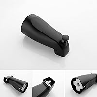 Vista 9 de Juego completo de grifo para bañera y ducha, cabezal de ducha doble y juego combinado de mano 2 en 1, sistema de ducha con boquilla de bañera y kit