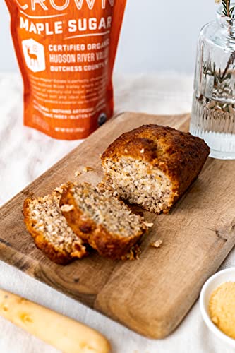 Crown Maple Organic Maple Sugar, 10 Oz, No Additives, All Natural, Light Colored Sugar, Small Batch Aritsan Sweetener #TOP2