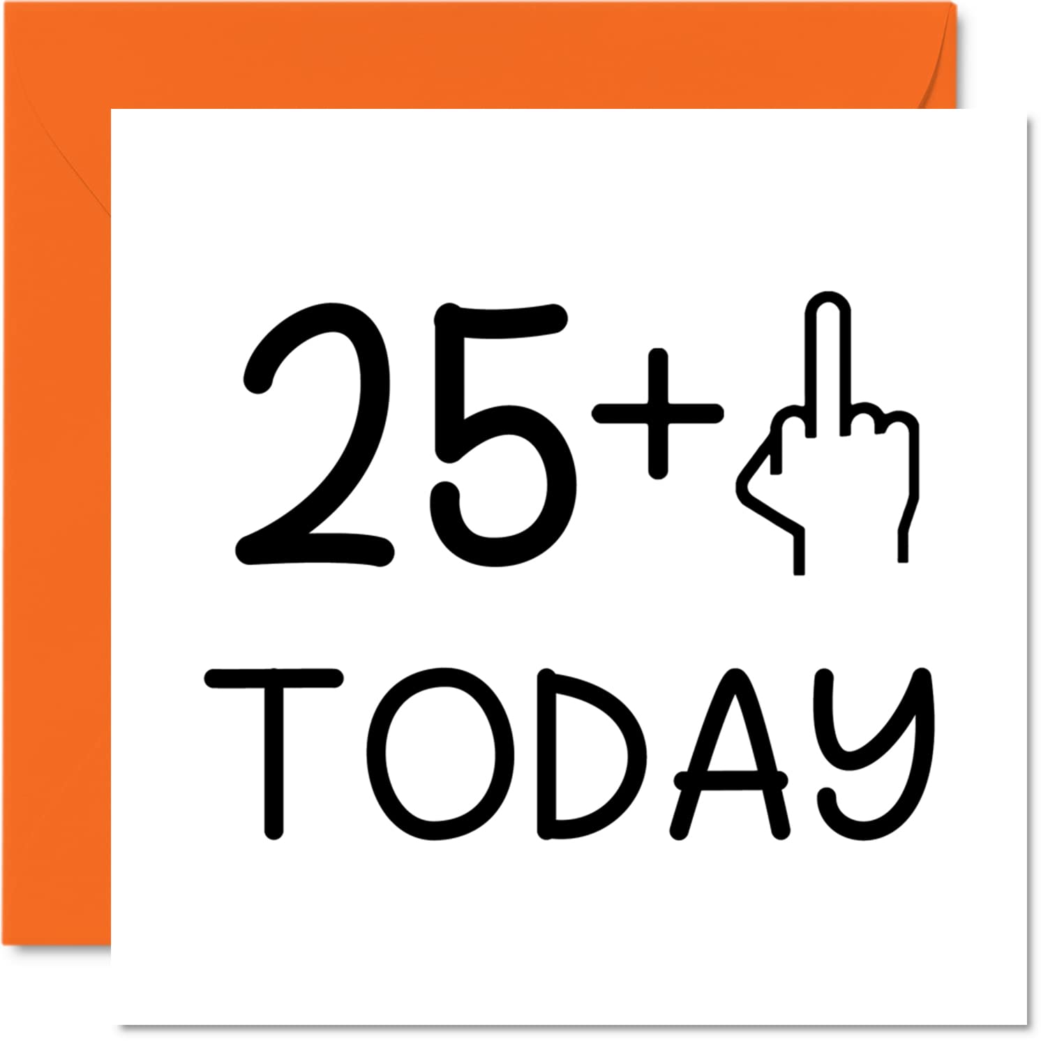 26th Birthday Card Funny for Women - Novelty Middle Finger - Rude Birthday Cards for Men, 145mm Greeting Cards, Joke Banter Cards Daughter Step Son Sister Brother Auntie Uncle