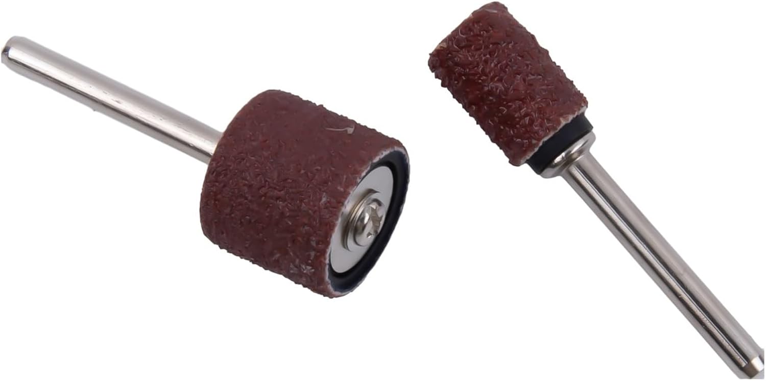 22 pack Sanding Drum Kit with Extension Rods for Rotary Tools, Metal Wood Polishing Grinding Heads, Abrasive Sleeves for DIY Home Improvement Artwork Smoothing Curved Edges Deburring