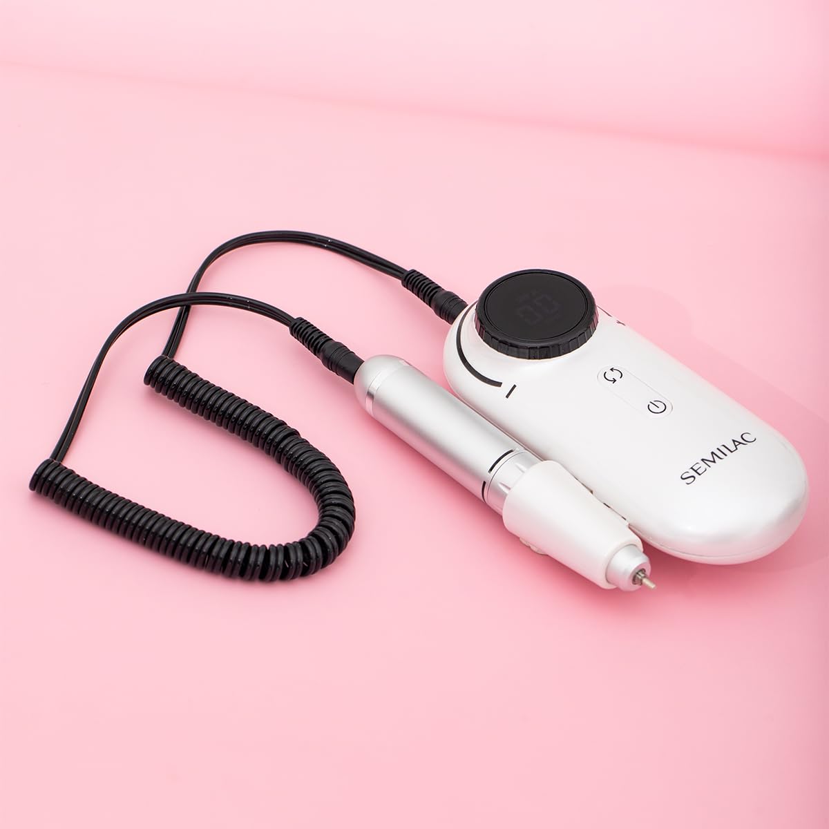 Semilac Nagelfräser Compact Lite – Kabellose Elektrische Nagelfeile mit Akku 2000mAh, 30.000 U/min, Einfach für Maniküre & Pediküre Zuhause