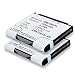 Produktbild subtel 2X Ersatzakku AB603443CA - Ersatz Akku für Samsung RMC30C1, RMC30C2 Fernbedienung - Fernsteuerung Zusatzakku 1000mAh, Batterie