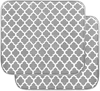 Microfiber Dish Drying Mat, 2Pcs Quick-Drying Dish Pad,Kitchen Dish Drying Drainer Mat Absorbent Drying Mat for Kitchen Counter-top Tabletop Accessories,40cm x 45cm