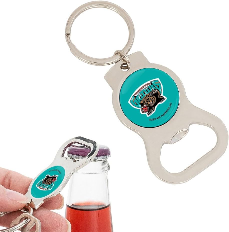 Desert Cactus NBA Silver Bottle Opener Key Holder – National Basketball League – Eastern Gift (Silver Bottle – Vintage A)