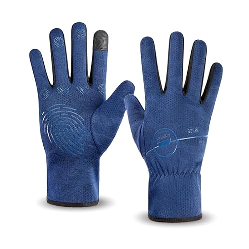 TEMKIN des Gants Men Gants À Écran Tactile Antidérapant Étanche-Bleu-Taille Unique